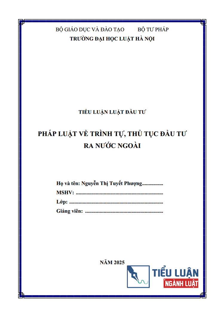 phap luat ve trinh tu thu tuc dau tu ra nuoc ngoai 1