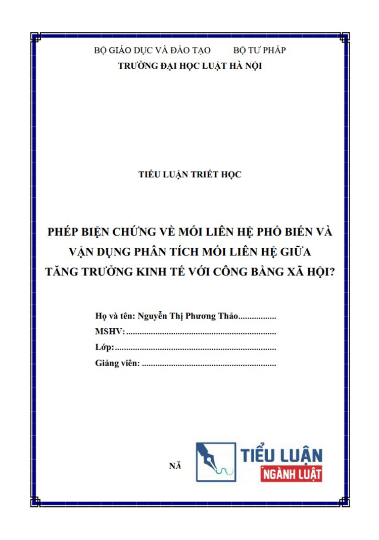 phep bien chung ve moi lien he pho bien va van dung phan tich lien he tang truong kinh te va cong bang xa hoi bai 9 1