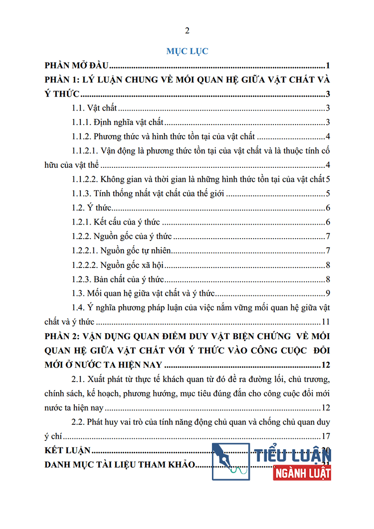 quan diem duy vat bien chung ve moi quan he giua vat chat voi y thuc va van dung doi moi bai 10 2