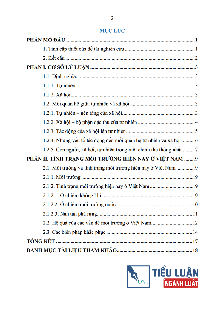 quan he giua xa hoi voi tu nhien va van de moi truong bao ve moi truong o viet nam hien nay bai 26 2
