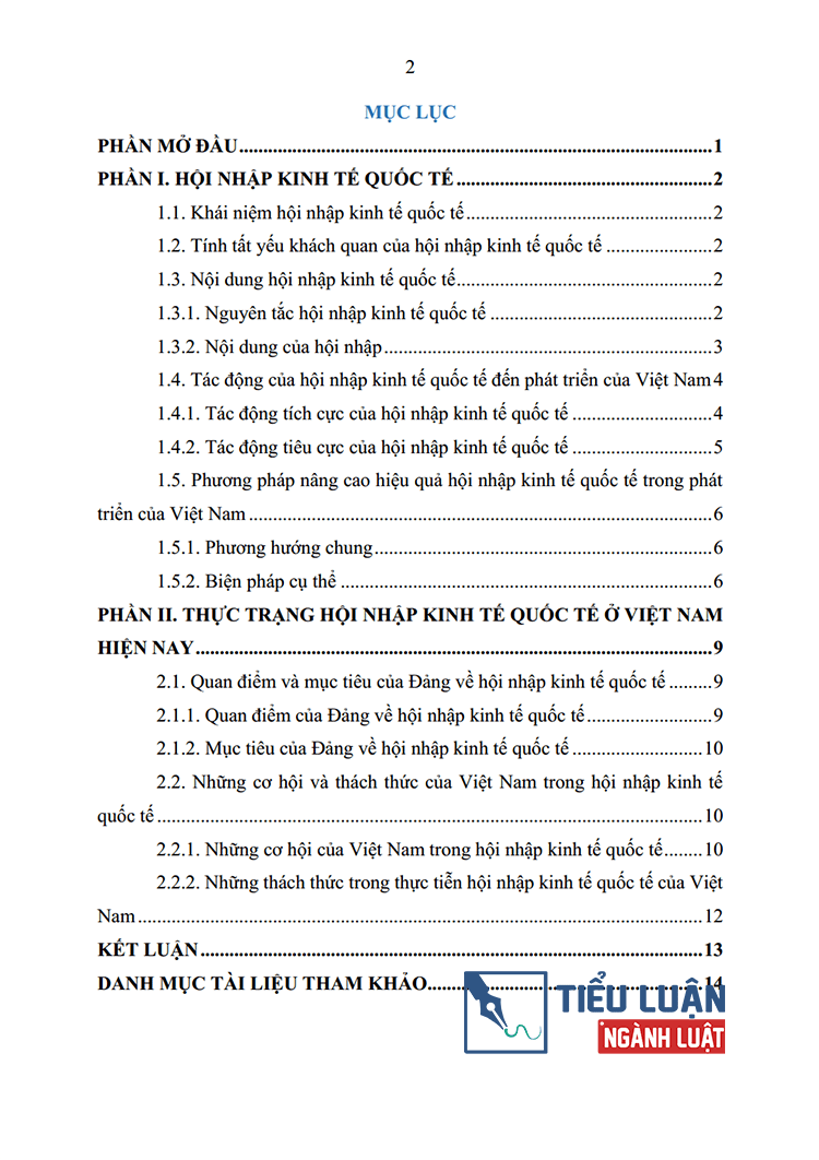 su can thiet va tac dong cua hoi nhap kinh te quoc te den phat trien cua viet nam 2