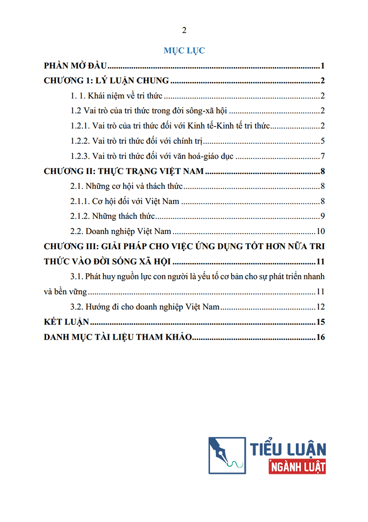 vai tro cua tri thuc doi voi doi song xa hoi thuc trang va giai phap van dung tai viet nam 2