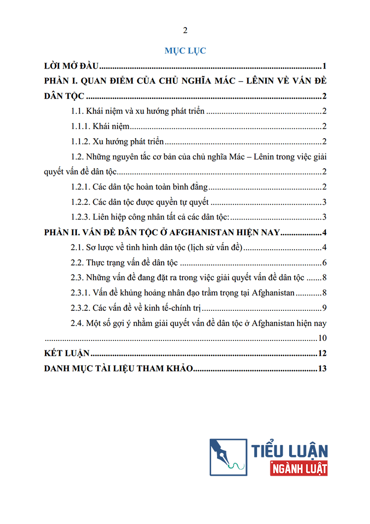 van dung quan diem chu nghia marx lenin ve van de dan toc de nhan thuc van de dan toc o afghanistan 2