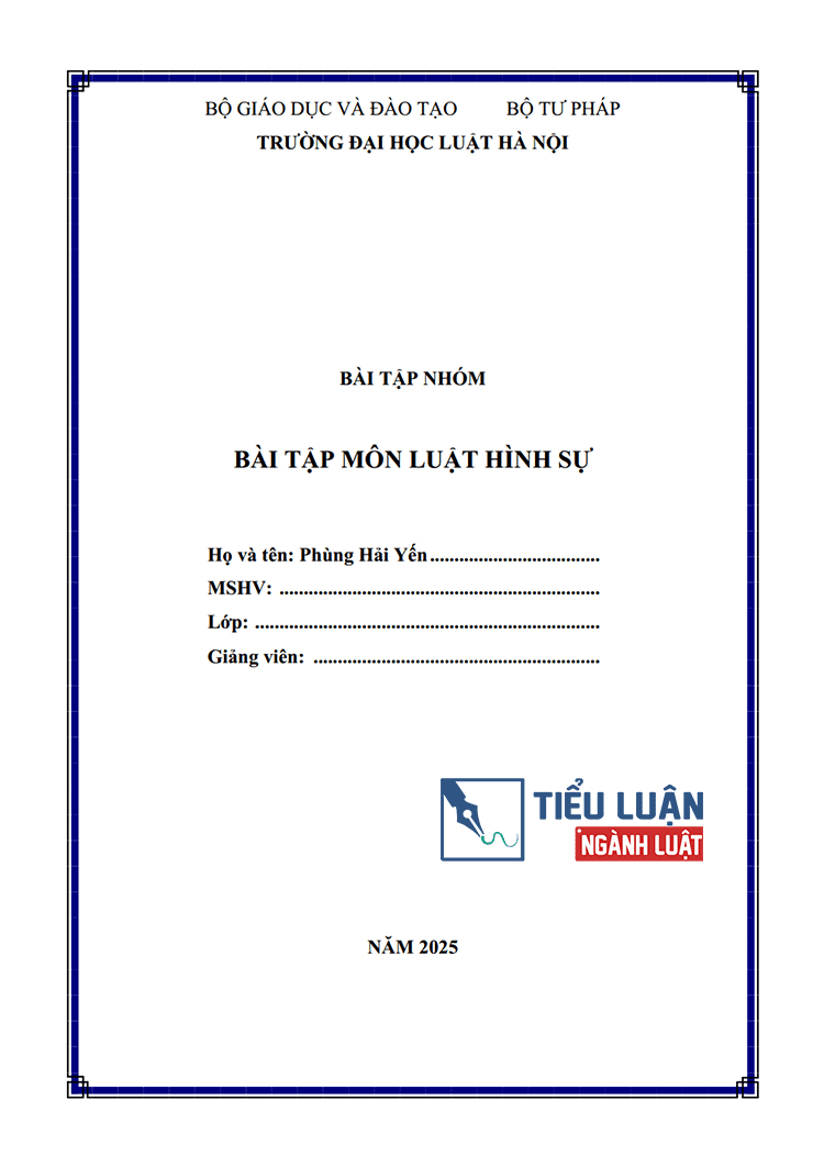 bai tap mon luat hinh su phan cac toi pham 1