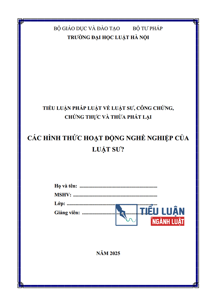 cac hinh thuc hoat dong nghe nghiep cua luat su 1