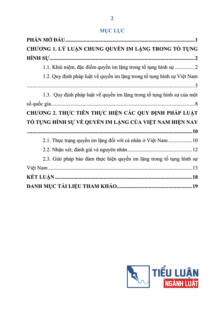 chinh sach hinh su doi voi quyen im lang trong to tung hinh su viet nam hien nay va kinh nghiem quoc te 2