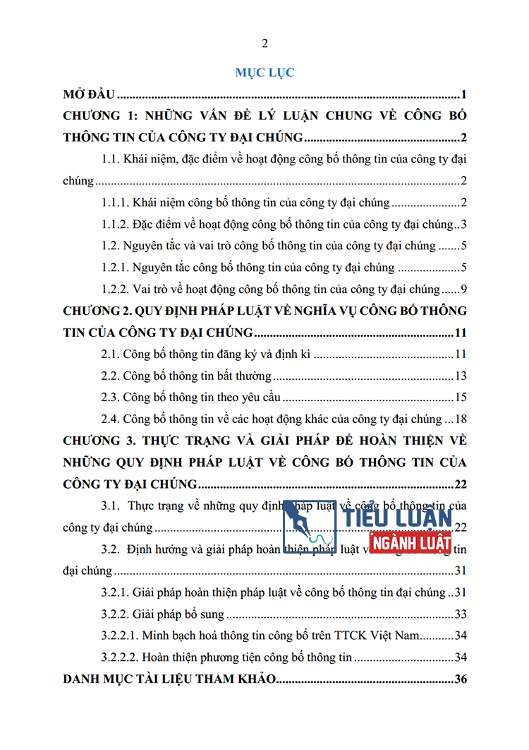 phap luat ve nghia vu cong bo thong tin cua cong ty dai chung 2