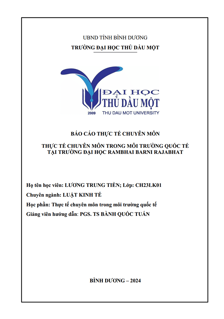 thuc te chuyen mon trong moi truong quoc te tai truong dai hoc rambhai barni rajabhat 1