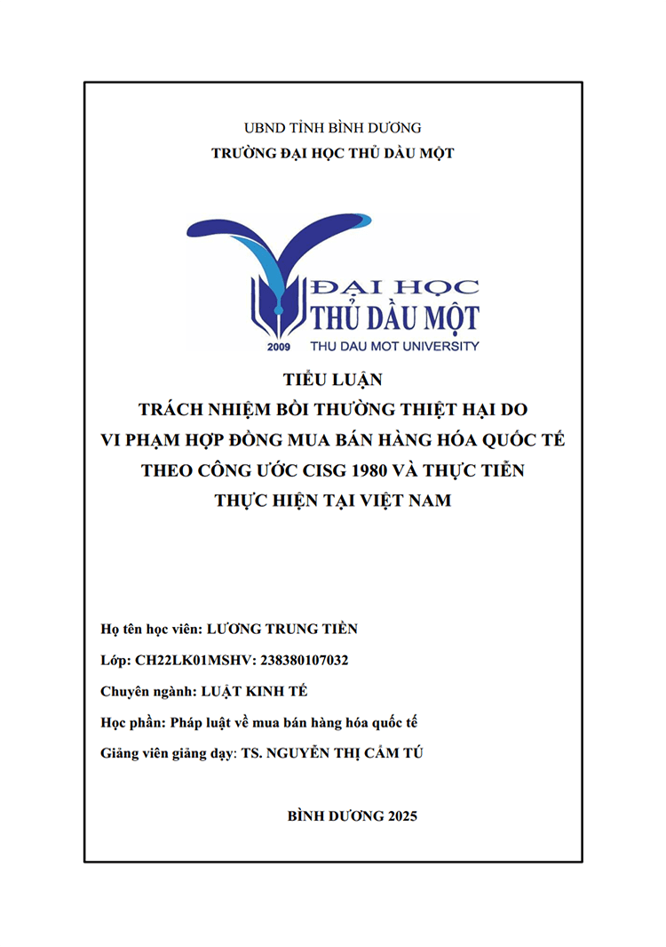 trach nhiem btth do vi pham hop dong mua ban hang hoa quoc te theo cong uoc cisg 1980 1