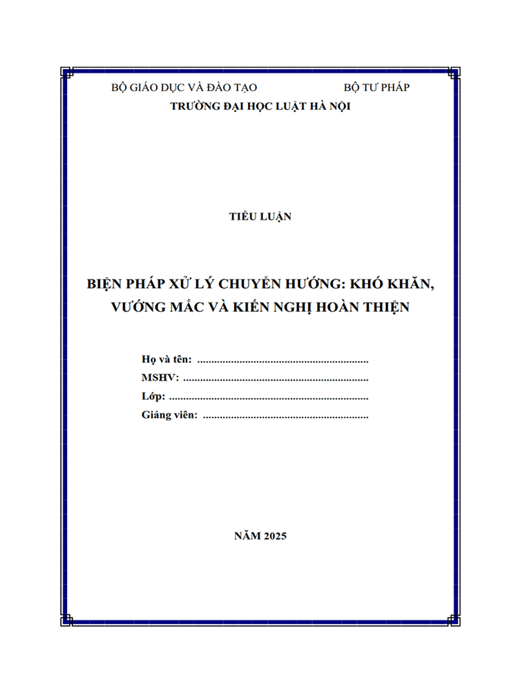 bien phap xu ly chuyen huong kho khan vuong mac va kien nghi hoan thien 1