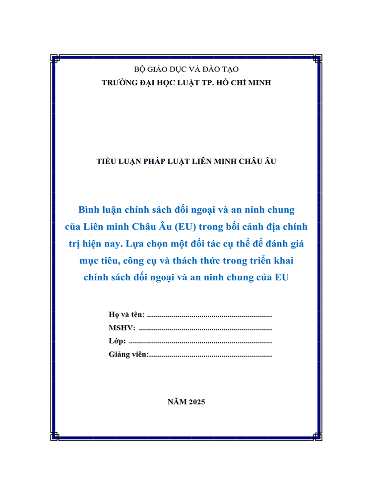 chinh sach doi ngoai va an ninh chung cua lien minh chau au eu trong boi canh dia chinh tri hien nay 1