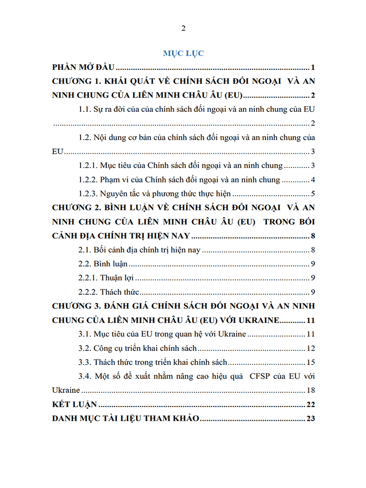 chinh sach doi ngoai va an ninh chung cua lien minh chau au eu trong boi canh dia chinh tri hien nay 2