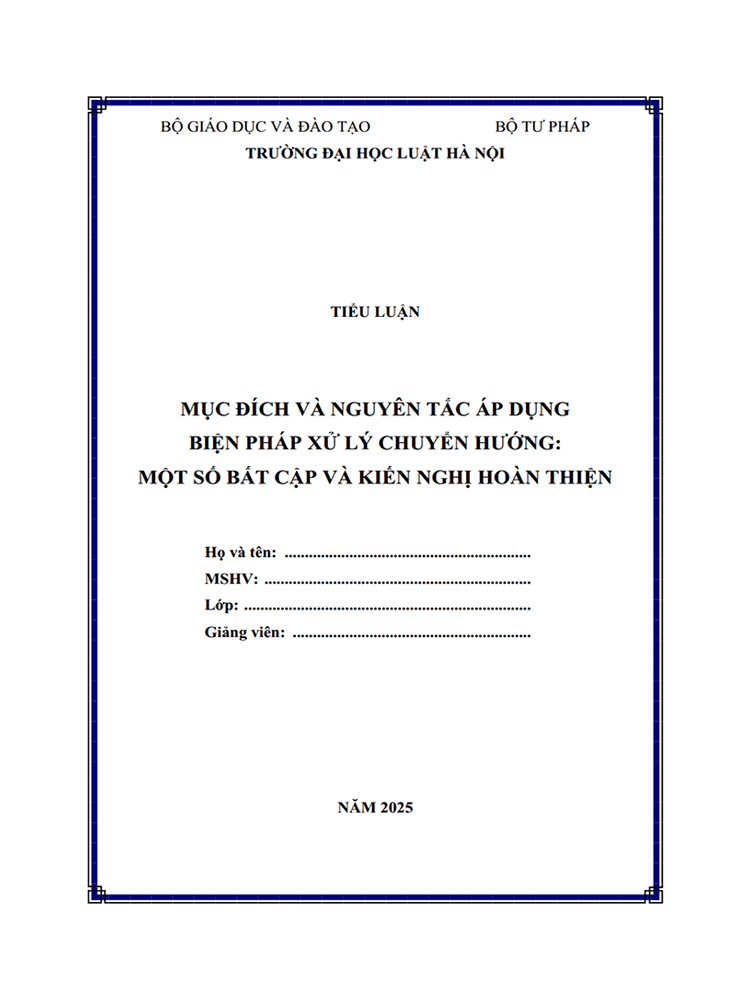 muc dich va nguyen tac ap dung bien phap xu ly chuyen huong mot so bat cap va kien nghi hoan thien 1