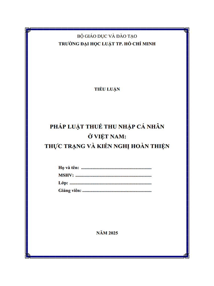 phap luat thue thu thap ca nhan o viet nam thuc trang va kien nghi hoan thien 1