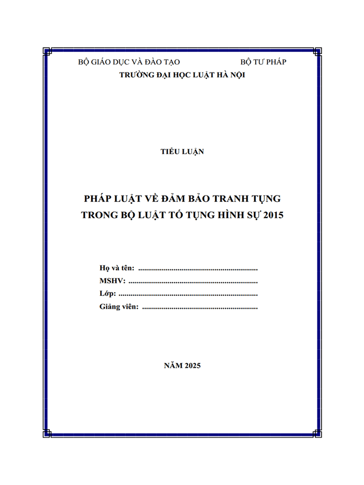 phap luat ve dam bao tranh tung trong bltths 2015 1