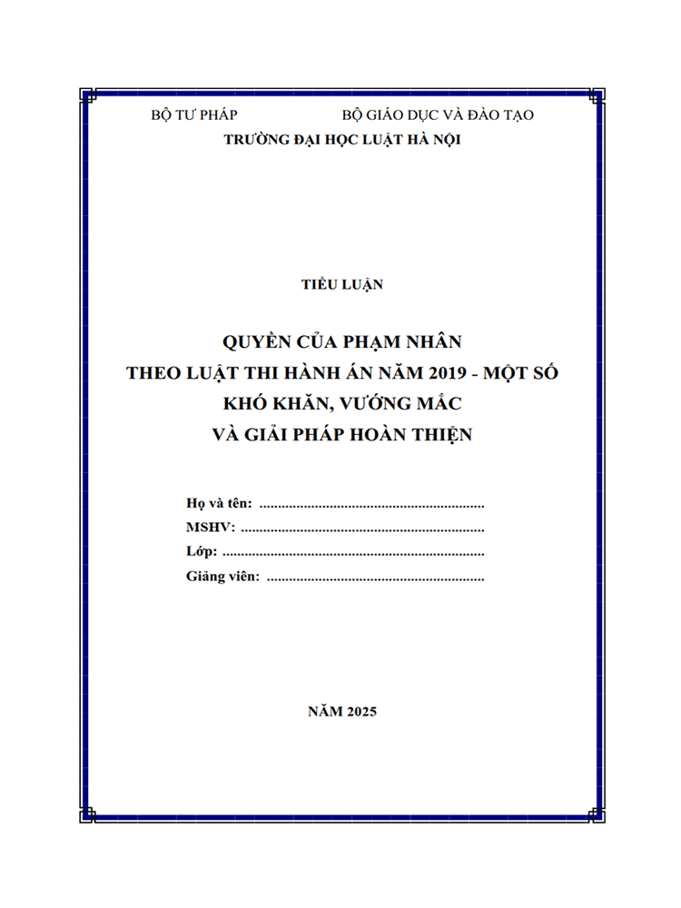 quyen cua pham nhan theo luat thi hanh an 2019 mot so kho khan vuong mac va giai phap hoan thien 1