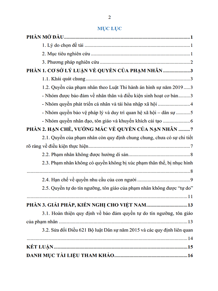 quyen cua pham nhan theo luat thi hanh an 2019 mot so kho khan vuong mac va giai phap hoan thien 2