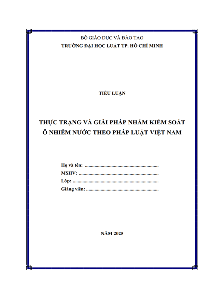 thuc trang va giai phap kiem soat o nhiem nuoc theo phap luat viet nam 1