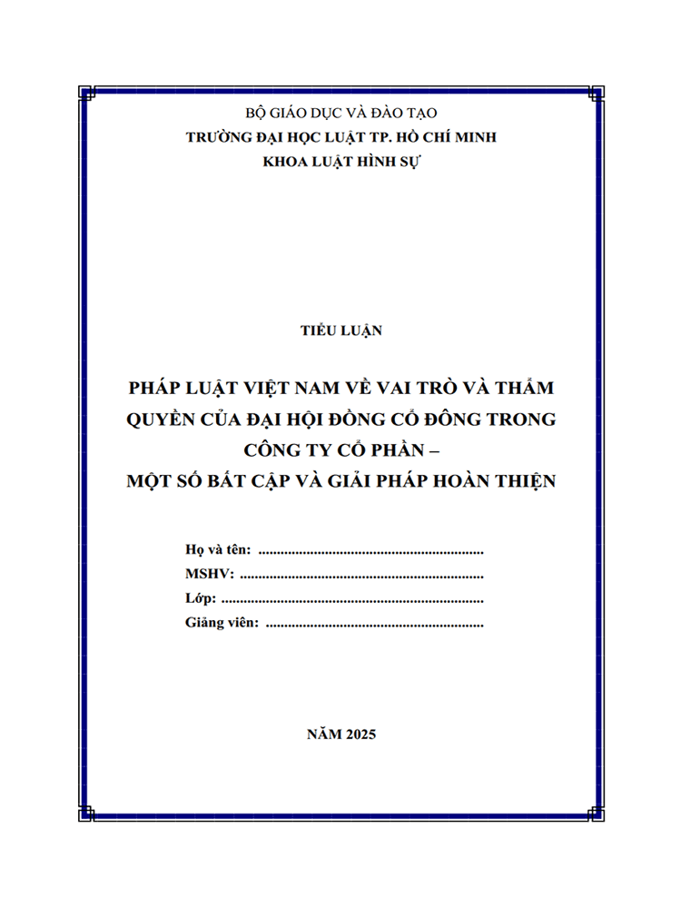 vai tro va tham quyen cua dai hoi dong co dong cong ty co phan 1