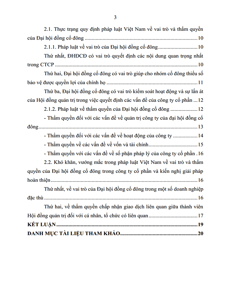 vai tro va tham quyen cua dai hoi dong co dong cong ty co phan 3