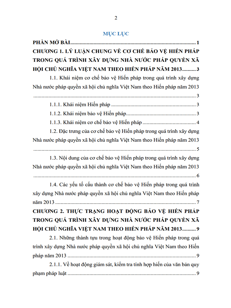 co che bao ve hien phap trong qua trinh xay dung nha nuoc phap quyen xa hoi chu nghia theo hien phap 2013 2